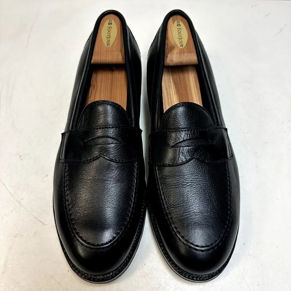 NWOT Todd Snyder x Alden Flex Welt Penny Loafer Black Calf Made in USA 10 D